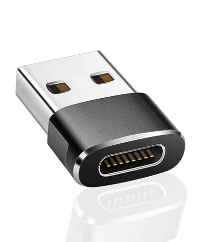 USB A Male to Type C Female Charging Adapter, USB C to USB A Connectors (Assorted Color)