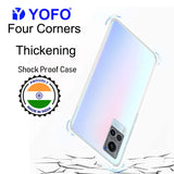YOFO Silicon Transparent Back Cover for Vivo X60 - Camera Protection with Anti Dust Plug
