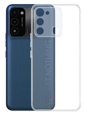 YOFO Back Cover for Tecno Spark Go 2022 (Flexible|Silicone|Transparent|Dust Plug|Camera Protection)