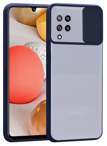 YOFO Camera Shutter Back Cover For Samsung Galaxy M42 (5G) With Free OTG Adapter