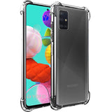 YOFO Silicon Shockproof Soft Transparent Back Cover for Samsung A71 - (Transparent) Full Protection Case