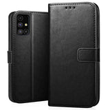 YOFO Samsung Galaxy M51 Leather Flip Cover Full Protective Wallet Case