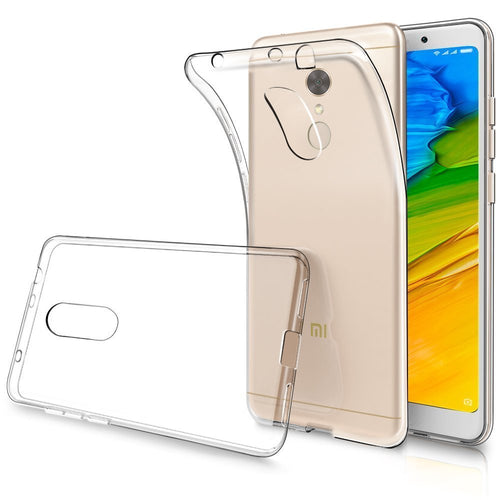 YOFO Back Case Cover for Mi Redmi 5 (Transparent)