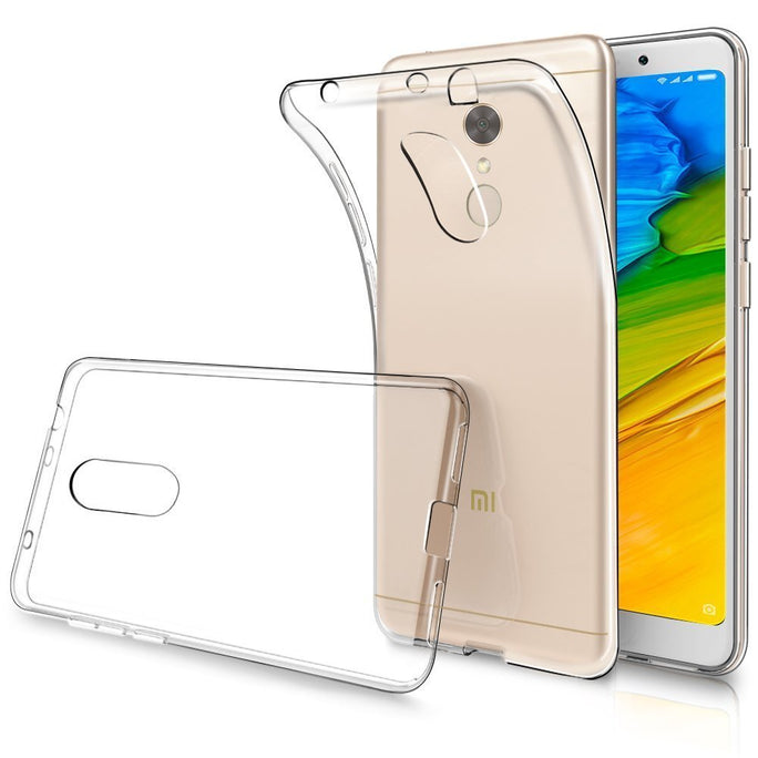 Yofo Soft Clear Back Cover for Mi Redmi Note 5 Back Cover (Transparent)