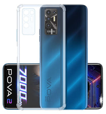 YOFO Back Cover for Tecno Pova 2 (Flexible|Silicone|Transparent |Shockproof)