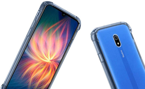YOFO Shockproof Full Protection Transparent Back Cover for MI Redmi 8A - (Transparent)