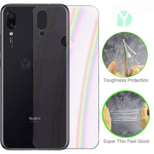 YOFO Rainbow Effect Anti Scratch Back Screen Guard for MI Redmi Note 7 PRO/Note 7 / Note 7S
