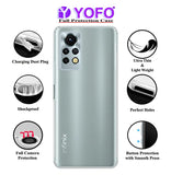 YOFO Back Cover for Infinix Note 11s / Note 11 Pro (Flexible|Silicone|Transparent|Dust Plug|Camera Protection)