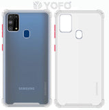YOFO Silicon Flexible Smooth Matte Back Cover for Samsung M31 / M31 Prime / F41(Transparent)