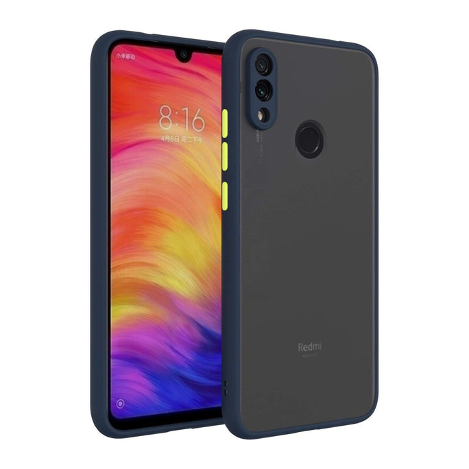 YOFO Matte Finish Smoke Back Cover with Full Camera Lens Protection for Mi Redmi Note 7 PRO