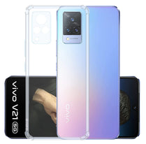 YOFO Back Cover for Vivo V21 (5G) (Flexible|Silicone|Transparent |Shockproof)