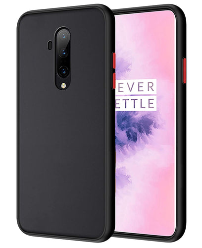 YOFO Matte Finish Smoke Back Cover with Full Camera Lens Protection for OnePlus 7T Pro