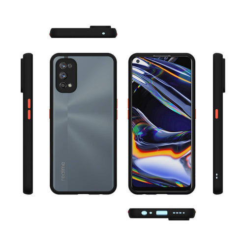 YOFO Matte Finish Smoke Back Cover with Full Camera Lens Protection for Realme 7Pro