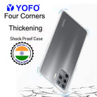 YOFO Silicon Transparent Back Cover for Oppo A94 / F19 Pro - Camera Protection with Anti Dust Plug