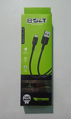 BOLTe Type-C Data Cable 2.4 Amp Fast Charging & Data Sync