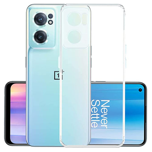 YOFO Back Cover for OnePlus Nord CE 2 (5G) (Flexible|Silicone|Transparent|Dust Plug|Camera Protection)…