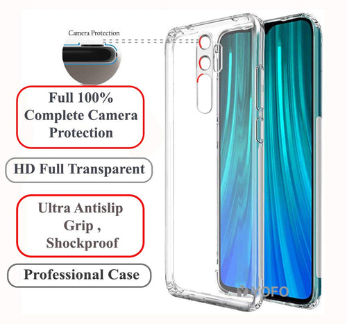 YOFO Silicon Full Protection Back Cover for MI Redmi Note 8 PRO (Transparent)
