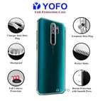 YOFO Silicon Full Protection Back Cover for MI Redmi Note 8 PRO (Transparent)