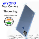 YOFO Silicon Transparent Back Cover for Realme C12 - Camera Protection with Anti Dust Plug