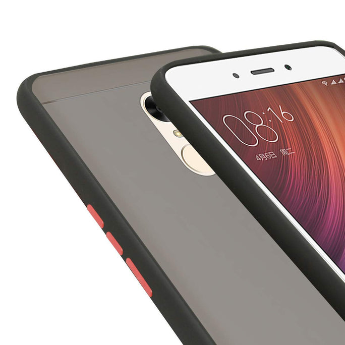 YOFO Matte Finish Smoke Back Cover with Full Camera Lens Protection for Mi Redmi Note 5