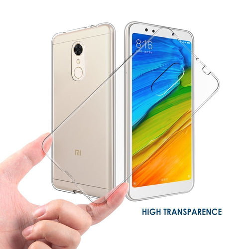 Yofo Soft Clear Back Cover for Mi Redmi Note 5 Back Cover (Transparent)