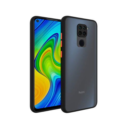 YOFO Matte Finish Smoke Back Cover for Mi Redmi Note 9 -BLACK