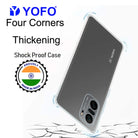 YOFO Back Cover for Mi 11X (Flexible|Silicone|Transparent|Camera Protection|DustPlug)