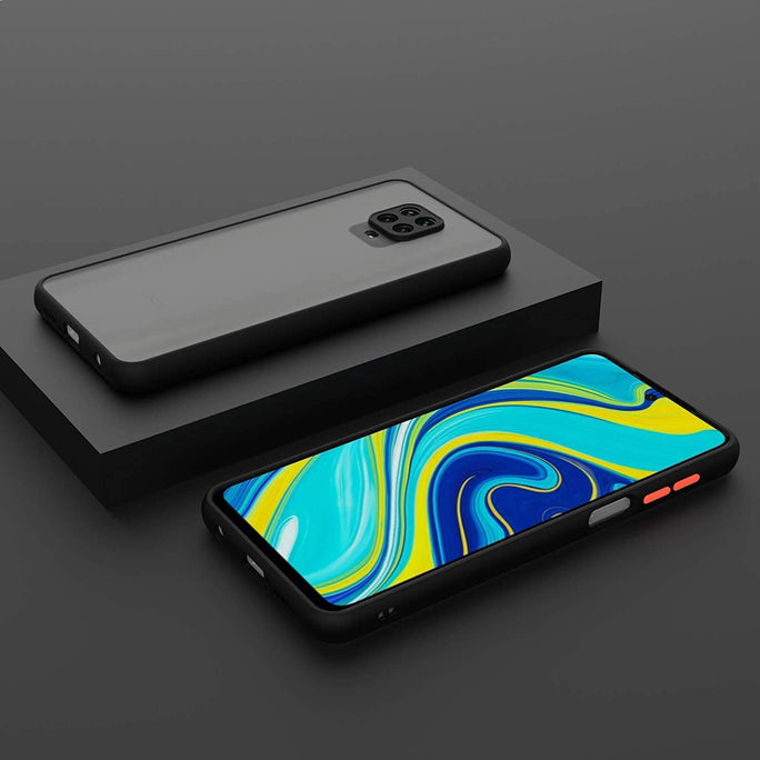 YOFO Matte Finish Smoke Back Cover with Full Camera Lens Protection for Mi Redmi Note 9Pro Note 9Pro Max Poco M2 Pro