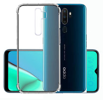 YOFO Rubber Back Cover Case for Oppo A9(2020) (Transparent) with Bumper Corner