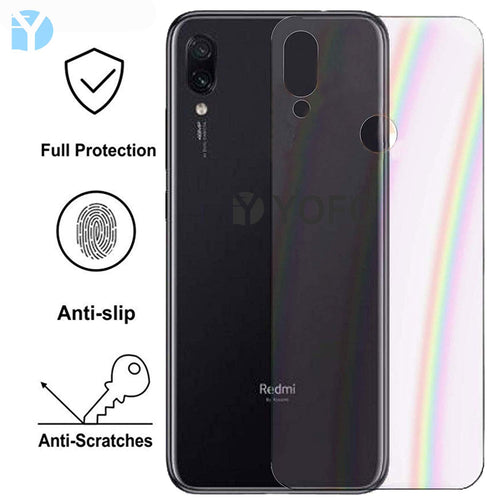 YOFO Rainbow Effect Anti Scratch Back Screen Guard for MI Redmi Note 7 PRO/Note 7 / Note 7S