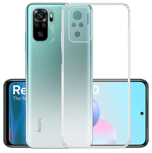 YOFO Silicon Transparent Back Cover for Mi Redmi Note 10 / Note 10s - Camera Protection with Anti Dust Plug