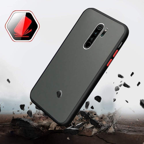 YOFO Matte Finish Smoke Back Cover with Full Camera Lens Protection for Oppo A9(2020)