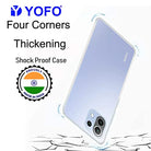 YOFO Back Cover for Mi 11 Lite (5G) (Flexible|Silicone|Transparent|Camera Protection|DustPlug)