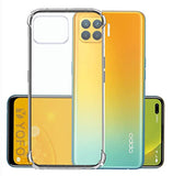 YOFO Rubber Back Cover Case for Oppo F17 Pro (Transparent) with Bumper Corner