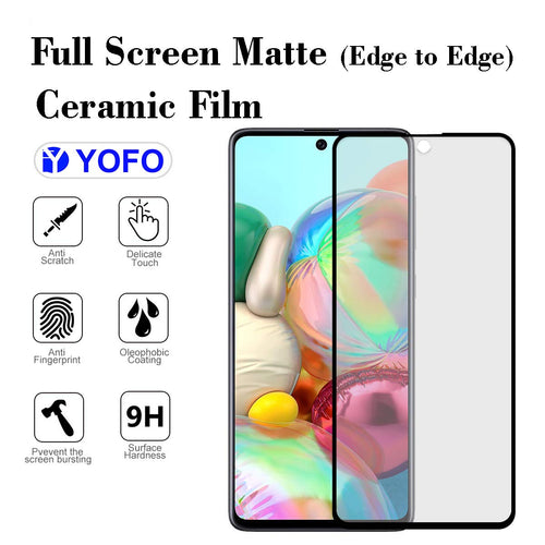 YOFO Mattte Finish Anti-Fingerprint Ceramic Flexible Screen Protector for Samsung M51 / Note 10 Lite / S10 Lite