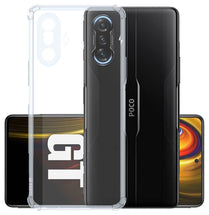 YOFO Back Cover for Poco F3 GT (5G)(Flexible|Silicone|Transparent|Camera Protection Grip)