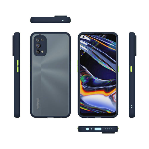 YOFO Matte Finish Smoke Back Cover with Full Camera Lens Protection for Realme 7Pro