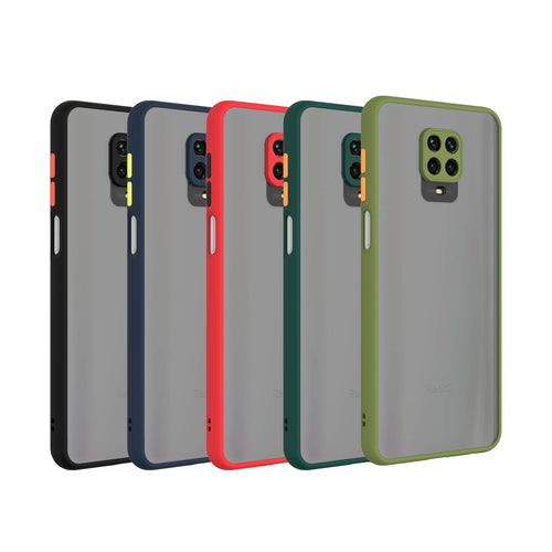 YOFO Matte Finish Smoke Back Cover with Full Camera Lens Protection for Mi Redmi Note 9Pro / Note 9Pro Max / Poco M2 Pro