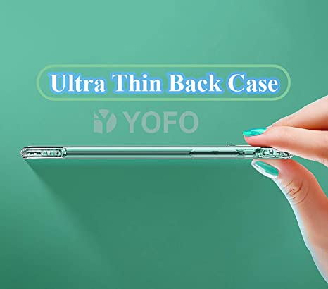YOFO Back Cover for Realme C35 (Flexible|Silicone|Transparent|Dust Plug|Camera Protection)…