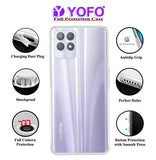 YOFO Back Cover for Realme 8i (Flexible|Silicone|Transparent|Dust Plug|Camera Protection)