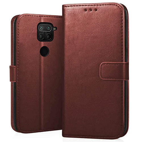 YOFO Flip Leather Magnetic Wallet Back Cover Case for Mi Redmi Note 9