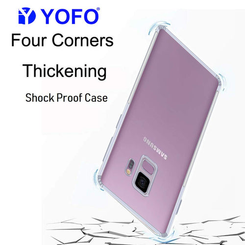 YOFO Back Cover for Samsung S9 (Transparent) Camera Protection with Dust Plug