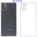 YOFO Silicon Transparent Back Cover for Samsung A31 - Camera Protection with Anti Dust Plug