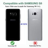 YOFO Silicon Back Cover for Samsung S8 (Transparent) Camera Protection with Dust Plug