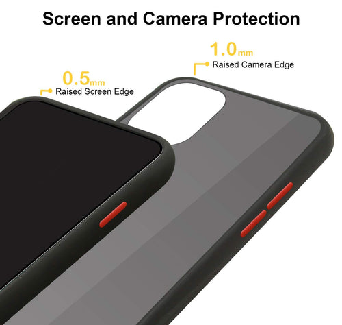 YOFO Matte Finish Smoke Back Cover for Apple iPhone 12 Mini (5.4)-Black