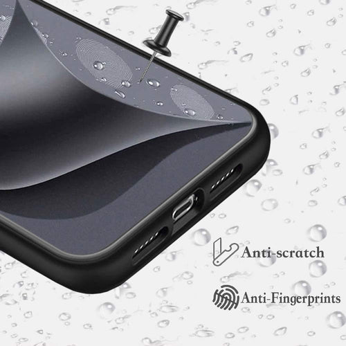 YOFO Matte Finish Smoke Back Cover for Mi Redmi Note 8 -Black