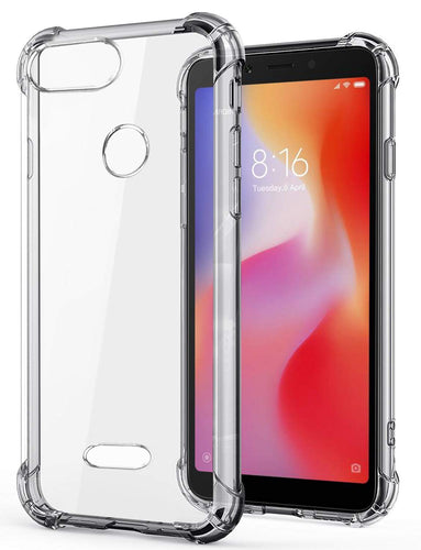 YOFO Silicone Back Cover for MI Redmi 6 (Transparent)