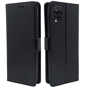 YOFO Samsung Galaxy A12 / F12 / M12 Leather Flip Cover Full Protective Wallet Case