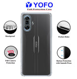 YOFO Back Cover for Poco F3 GT (5G)(Flexible|Silicone|Transparent|Camera Protection Grip)