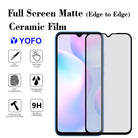 YOFO Combo for Mi Redmi 9A / 9i Transparent Back Cover + Full Matte Screen Guard with Free OTG Adapter